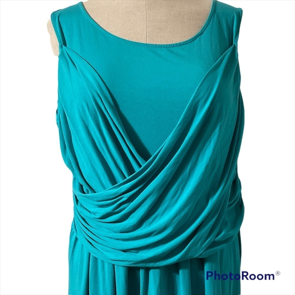 NWT Peter Nygard Teal Dress Size 3X **NEW** - Picture 2 of 8